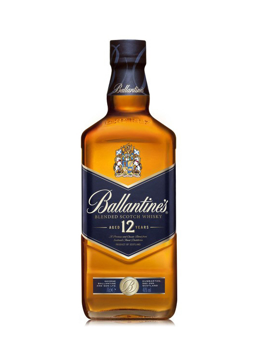 Ballantines 12y 40% 0,7 l (čistá fľaša)